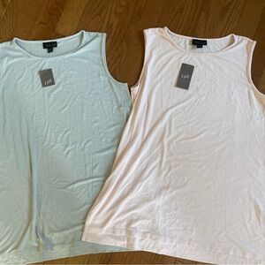 2 J Jill Wearever Tank Tops ~ NWT ~ PS ~ Gray Pink 🌸